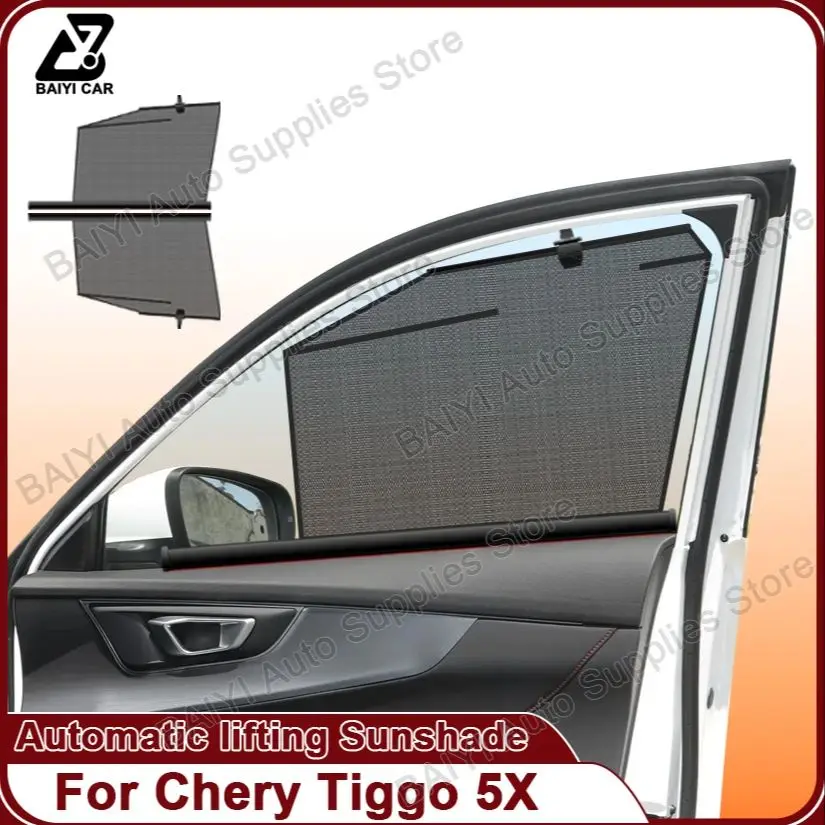 

For Chery Tiggo 5X Side window sunshade Front windows Sun protection Blackout curtain Auto lifting curtains Car accessories