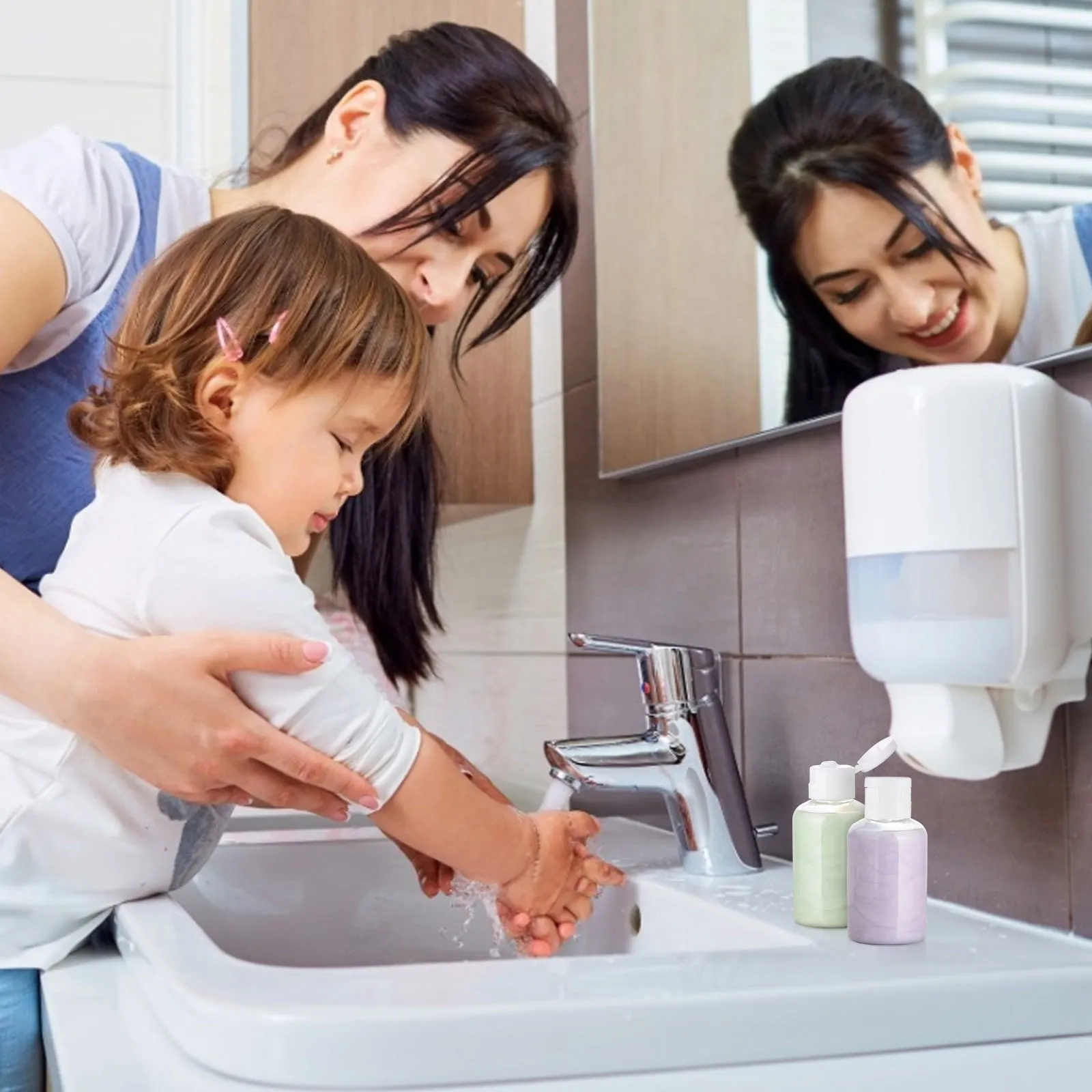 

6Pcs Refillable Travel Bottles Portable Leakproof Squeeze Empty Containers for Liquid Soap Shampoo Lotion Travel