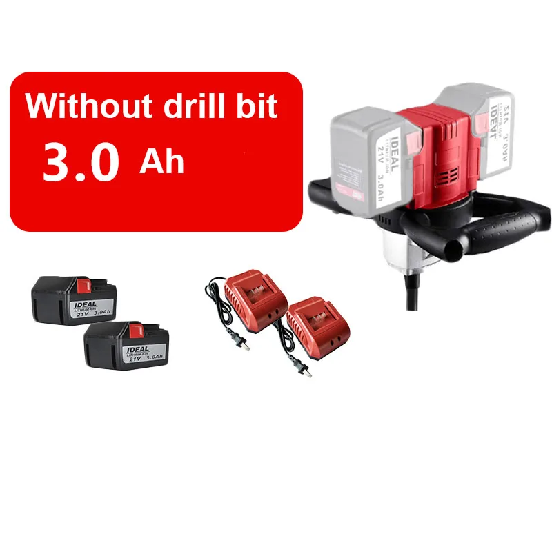 Electric Ice Fishing Drill Outdoor Activities Oceans Fishing Ice Drill Auger Fishing Drill Sharpener Tool 36V 2000W 600-1800R/Mi