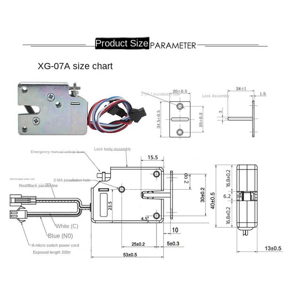 Y59AStorage Kunci Pintu Kabinet DC 24V Kunci Laci Kabinet Kontrol Listrik Mini