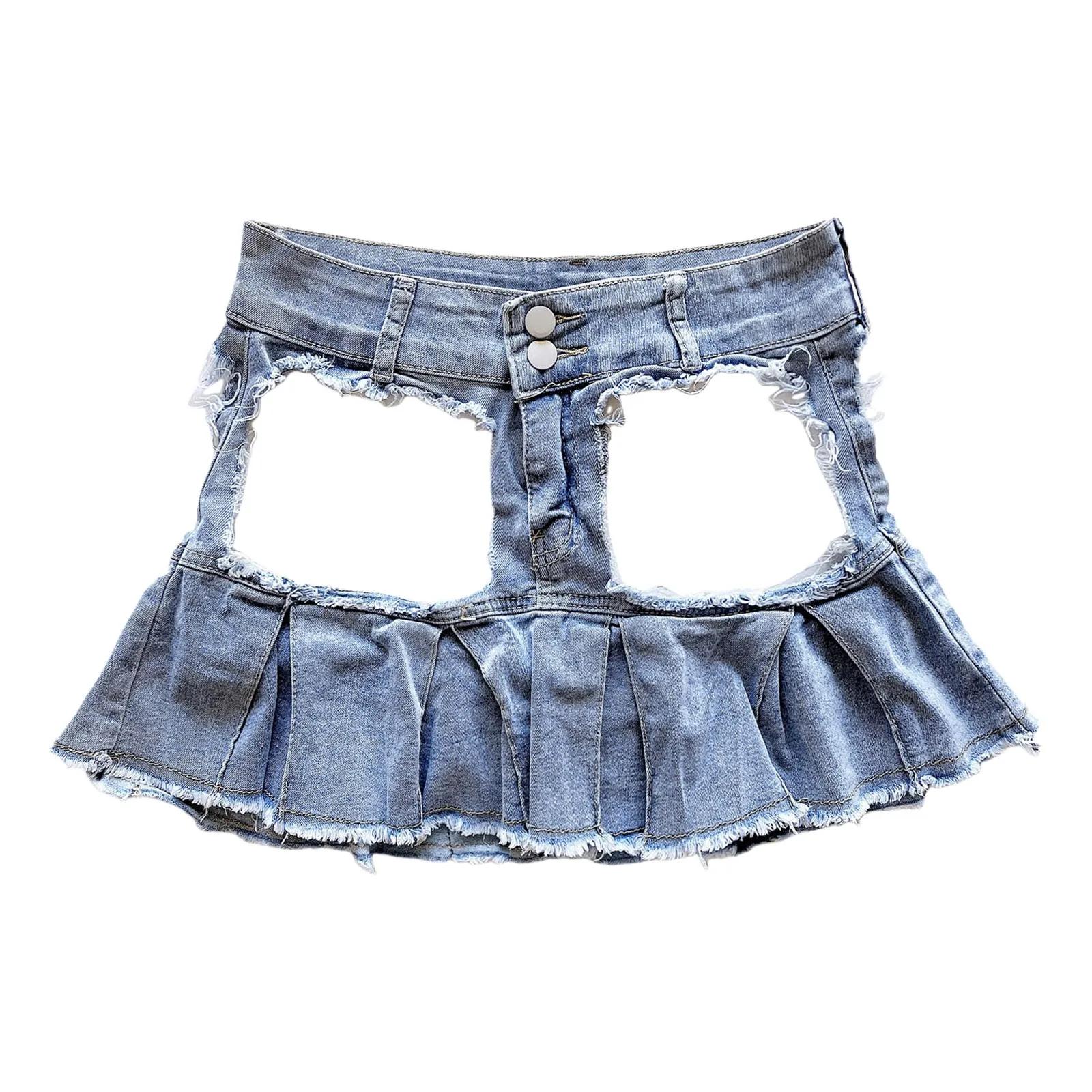 Sexy No Takeaway Transparent Wild Exposure Passion Erotic Lingerie Suit Denim Skirt Woman Skirts for Girls