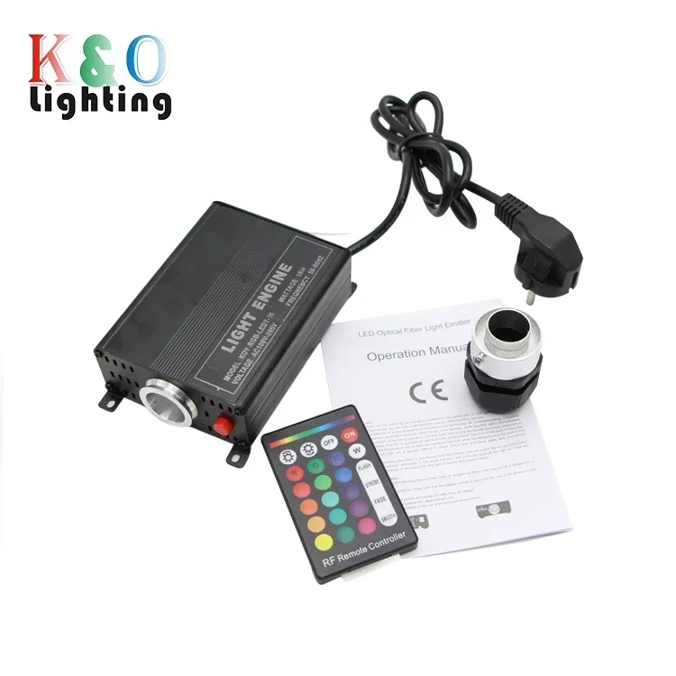 16W Rgb Mixing Color Residential Ceiling Starry Night Light Led Fiber Optic Light Projector