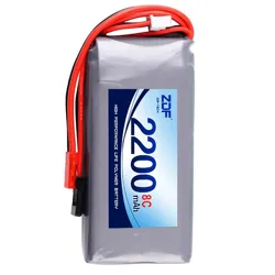 ZDF 2S 6.6V 3S 9.9V 2200mah 8C Life Batteria JST Futaba Connettore per Futaba T6K Trasmettitore telecomando Auto