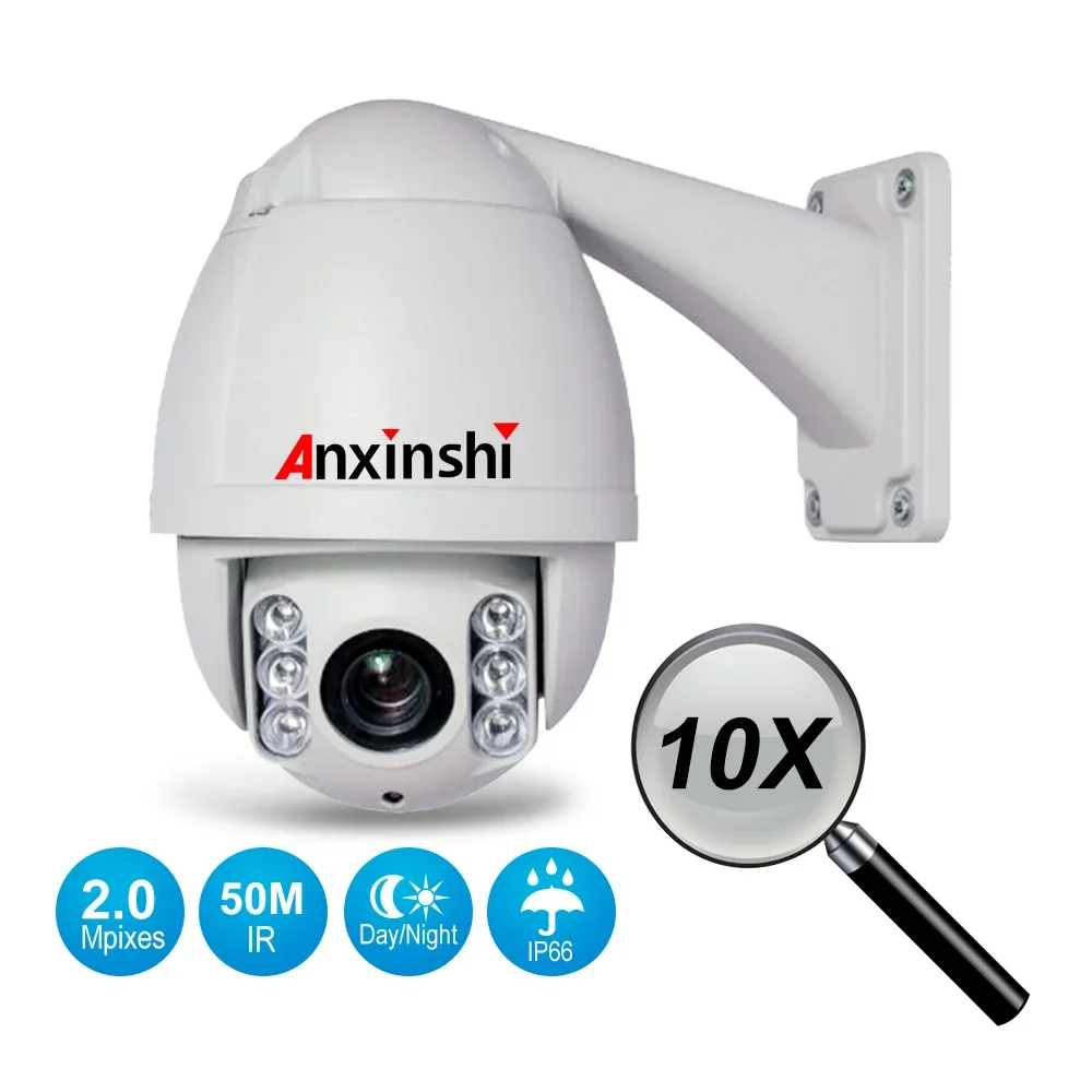 Kamera Analog PTZ HD Anxinshi 10X Optical Zoom 4 inci Mini IR Night Vision