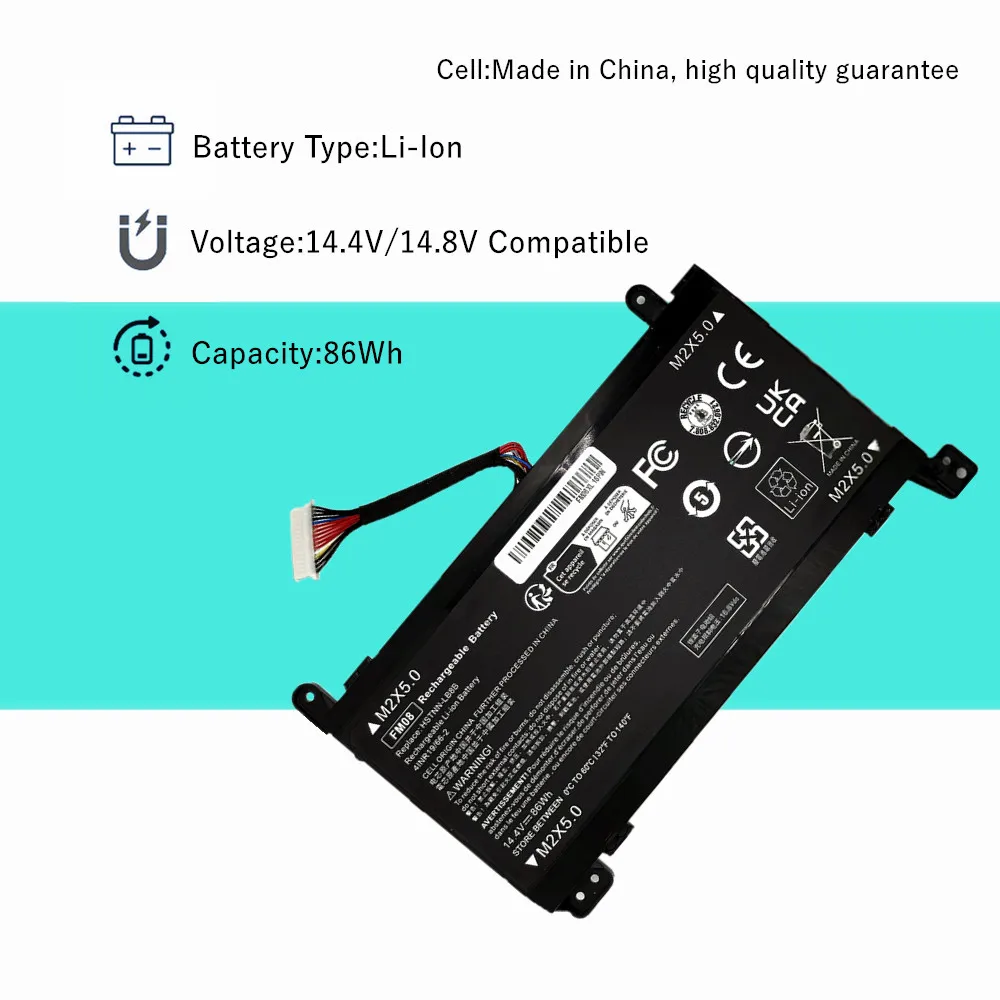 FM08 Laptop Battery For HP OMEN 17-an100 17-an013TX 17-an014TX 17-an014NG HQ-TRE TPN-Q195 Series HSTNN-LB8B HSTNN-LB8A