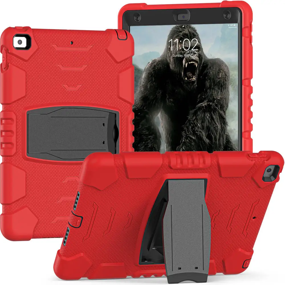 

For iPad 10th Air 4 5 10.9 2022 Mini 4 5 6 iPad Pro 11 iPad 9.7 5th 6th 10.2 7th Case Kids Safe Shockproof Hard PC Silicon Cover