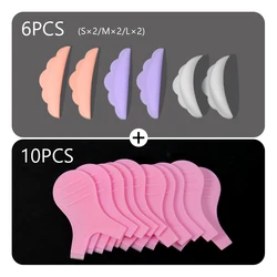 Silicone Eyelash Perm Pad  Kit Y-Shaped Brush For Lifting Eye Lashes Comb Brow Curler  Shield Patch Accessories Tools