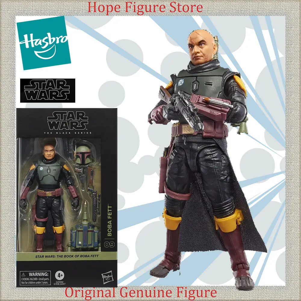 

Officially Licensed Hasbro The Black Series Boba Fett Figure Anime Star Wars Action Model Toy