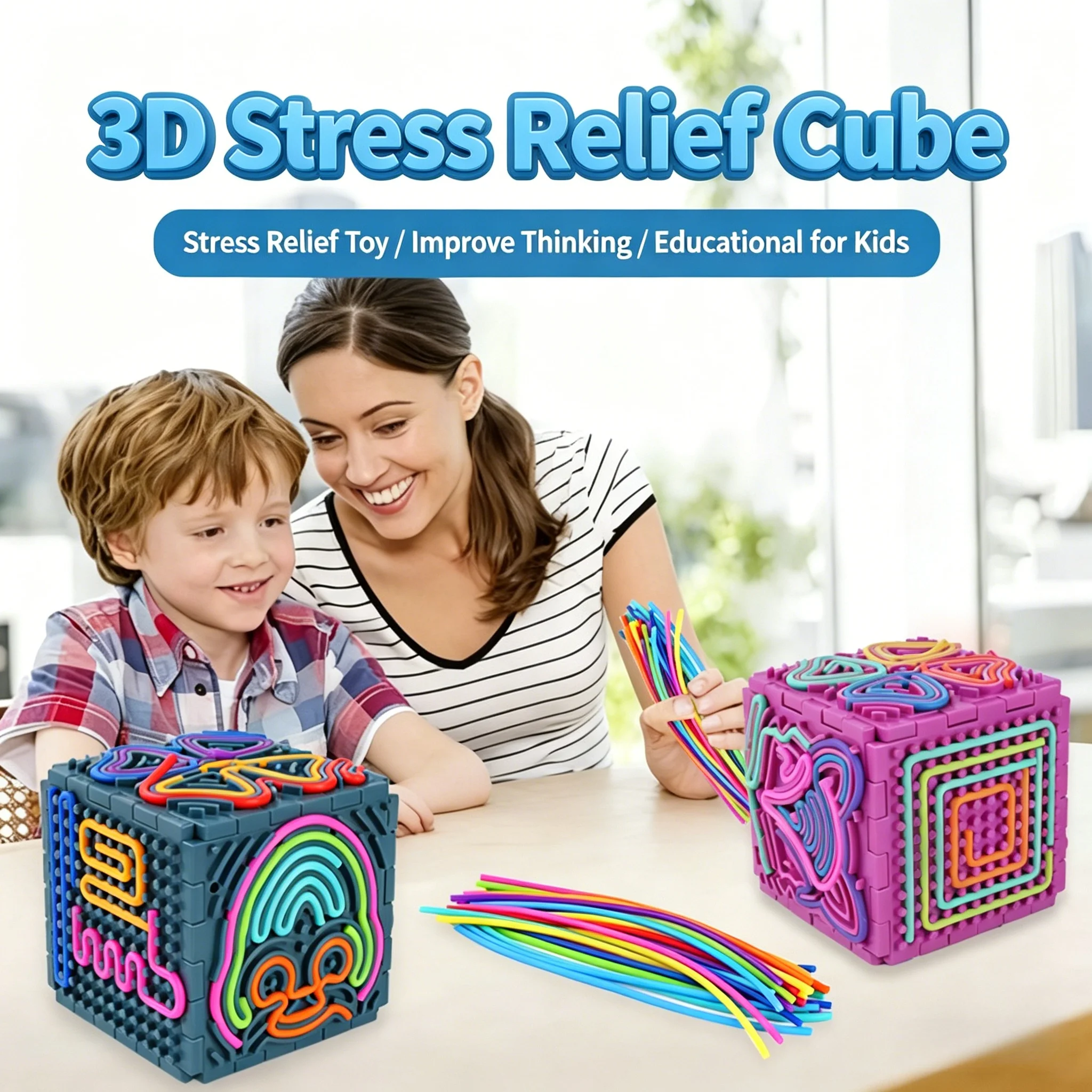 

Детский 3D-куб-антистресс из силикона, сенсорная игрушка, развивающие строительные блоки для тренировки концентрации внимания у малышей, подарок для раннего развития и развития практических навыков