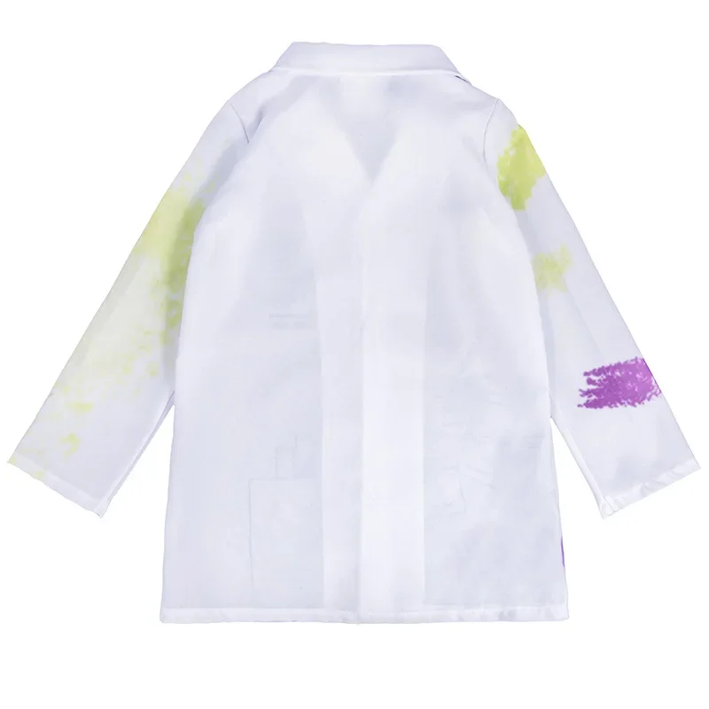 2024 NEW Girls Mad Scientist Costume Boys Crazy Scientist Halloween Costume For Kids Purim Party Cosplay