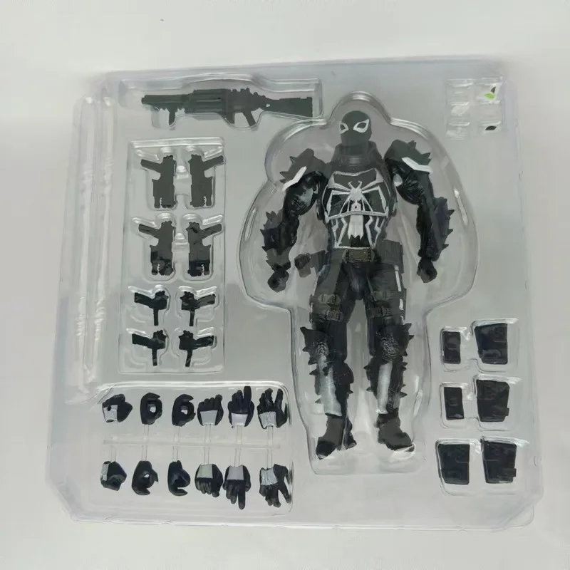 

Venom Agent Spider-Man Yamaguchi Style Super Movable Assembly Model 16cm Pvc Action Figure Model Collectible Ornament Toys Gifts