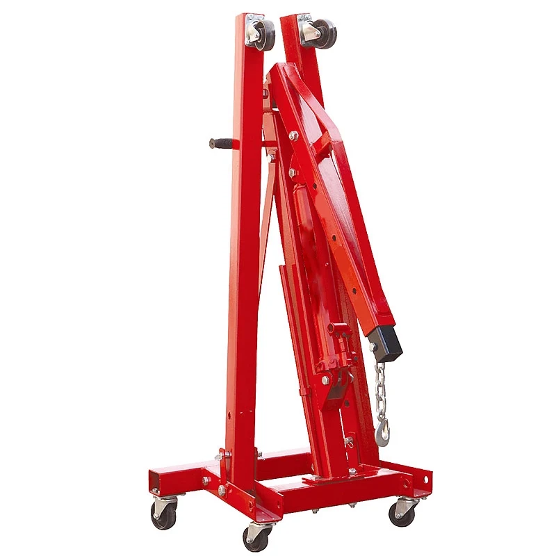 

Hydraulic Folding Engine Hoist Crane 2 Ton Cherry Picker Garage Motor Lifting Machine for Workshop & Auto Repair