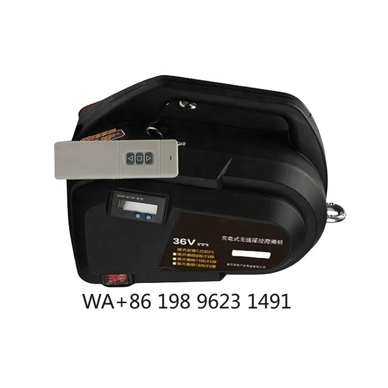 

Lithium Battery Electric Rope Climbing Hoist Wireless Remote Control Portable Winch for High Altitude Lifting Works