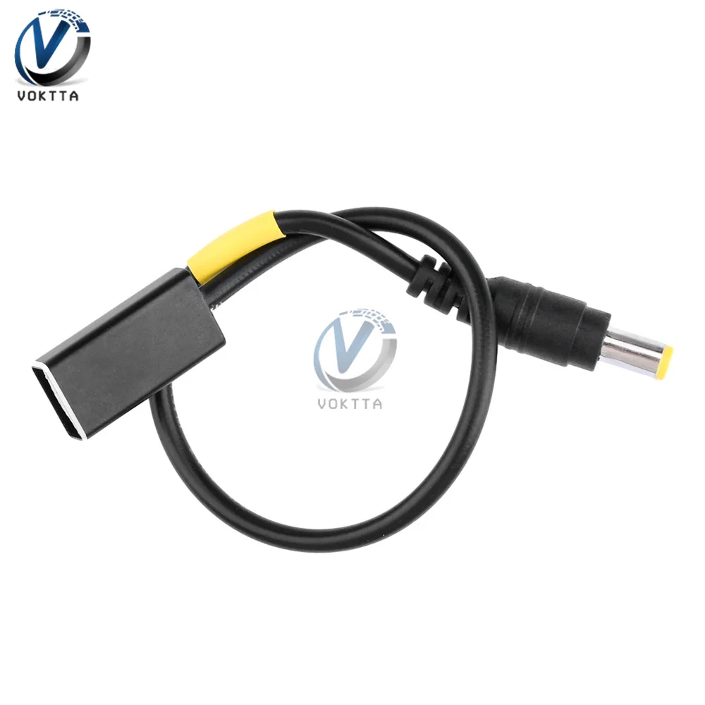 DC5V to 9V/12V USB Type-C to 5.5 * 2.1 Power Boost Line Converter Adapter PD/QC3.0 Fast Charging Deception Power Charging Cable