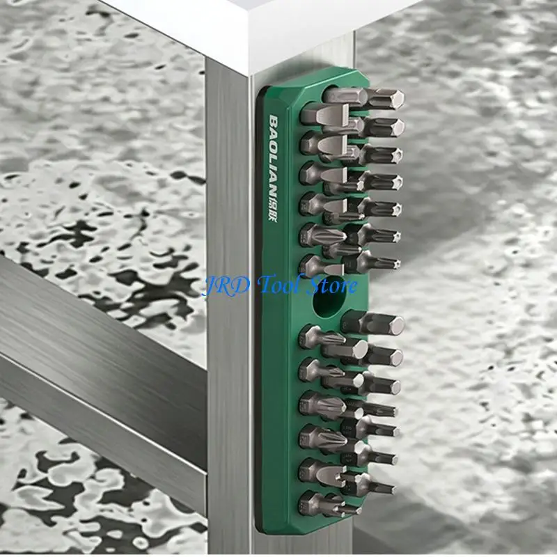 A2UD 36Hole Bit Organizers Rack, Universal Fit For Impact Driver And Shank Bits, Durability ABS Case For Secure Storage