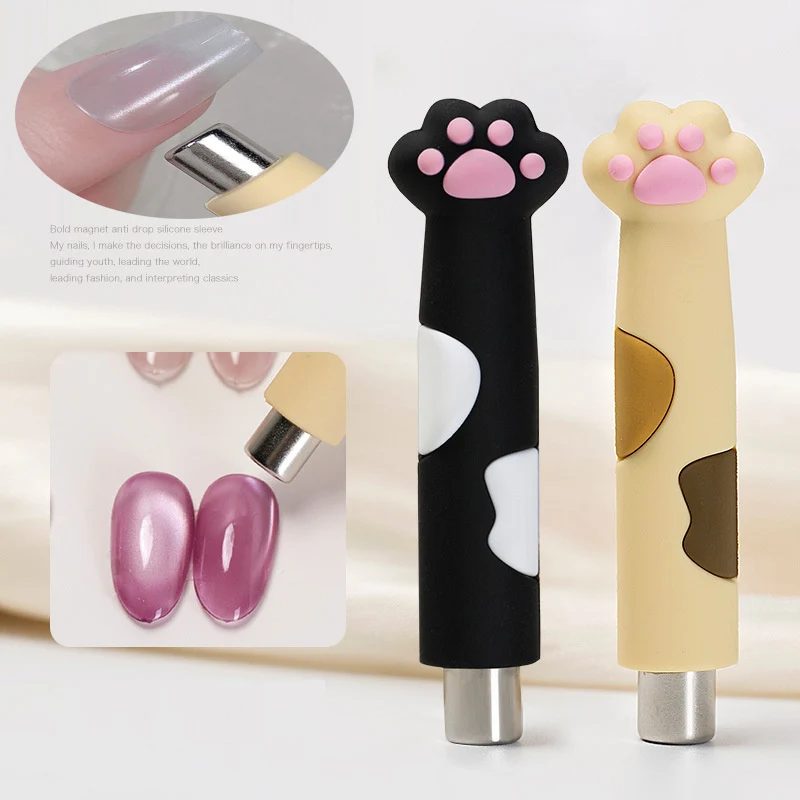 Nail Art Magnetic Pen Strong Cat Claw Handle Magnet Strip Cat Eyes Magnet Nail Gel Polish 3D Line Strip Effect Magnet Pen Tools