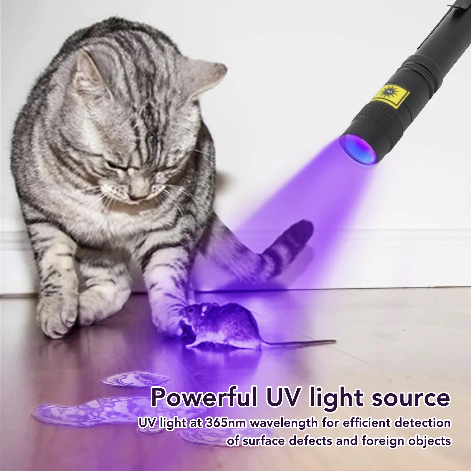 Lampe de poche UV LED Blacklight, ZK40, 365nm, Rock NapDetection, Détecteur d'urine pour animaux de compagnie, Détecteur de fuite AC