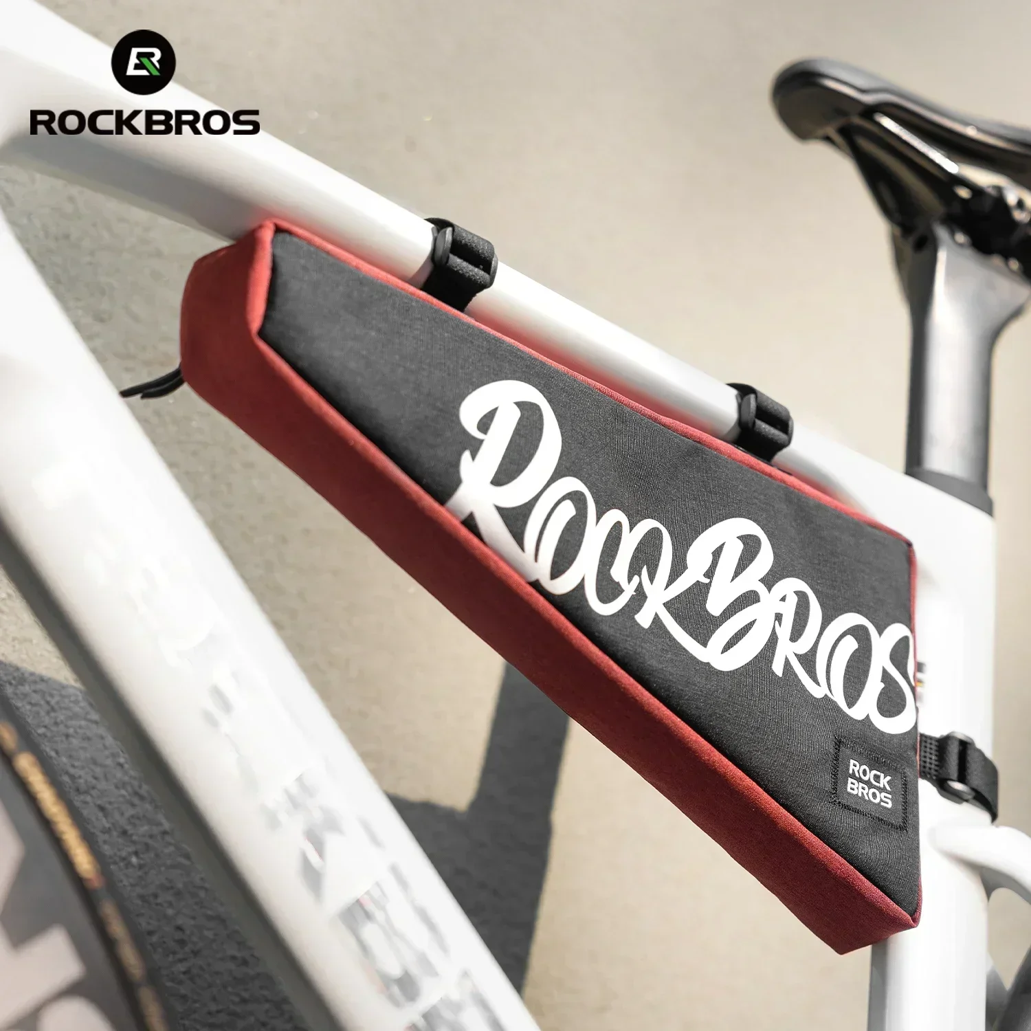 

ROCKBROS Bicycle Large Capacity Triangle Bag Top Tube Bag Lightweight Bicycle Frame Bag for Tools and Accessories 1.9L