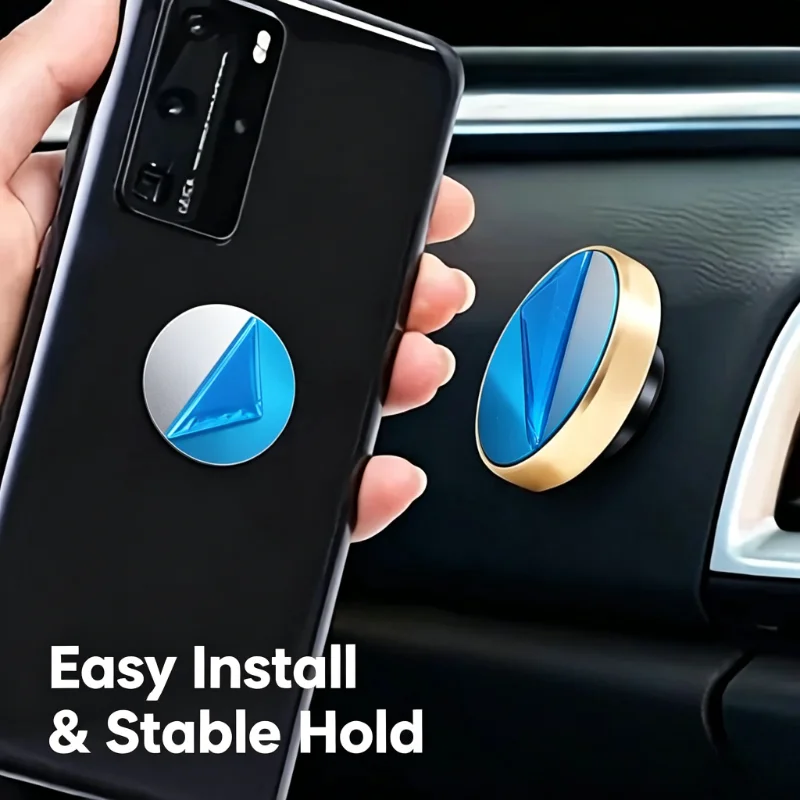 1/8pcs Magnetic Phone Holder Universal Car Mount Stable Hold with Metal Plates