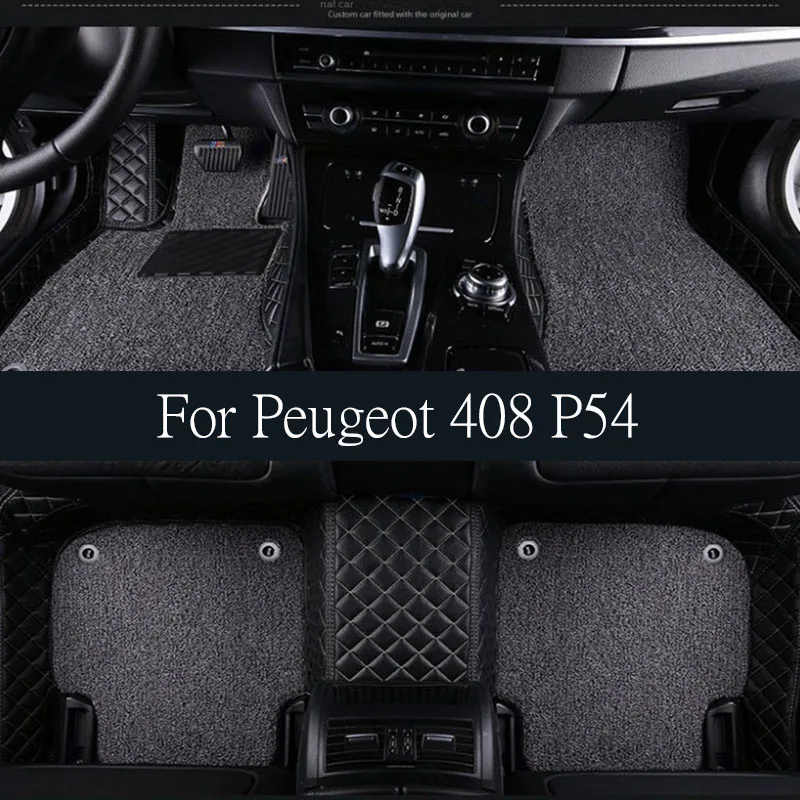 

Car Rear Trunk Mat for Peugeot 408 P54 408X 2022~2024 2023 Carpet Panel Seat Back Cushion TPE Liner Pad Cover Tray trunk mat