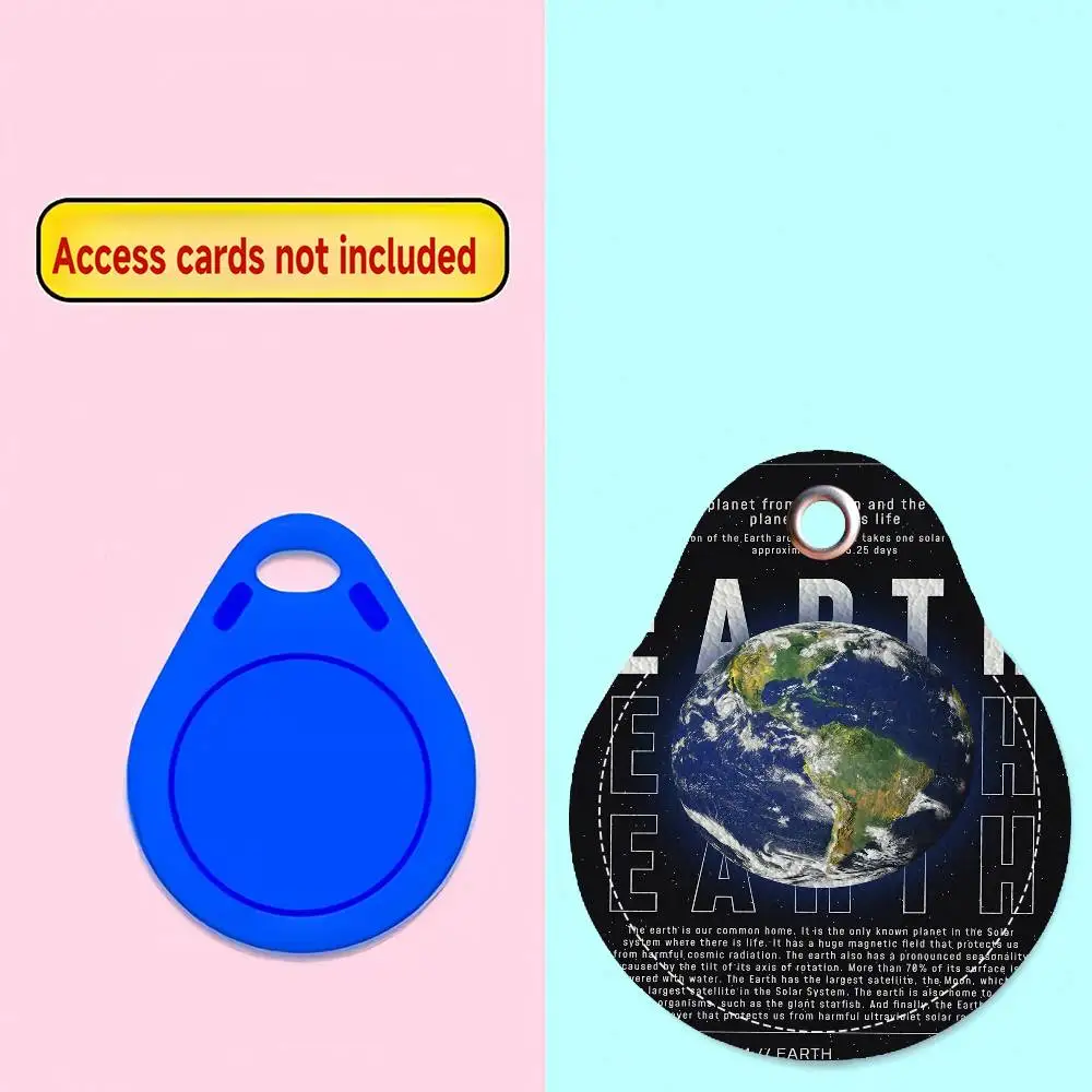 خمر الفضاء علم الفلك الرسم البياني القمري بو الجلود المفاتيح واقية قفل الباب التحكم في الوصول العلامات حافظة للبطاقات مفتاح العلامة الدائري #5