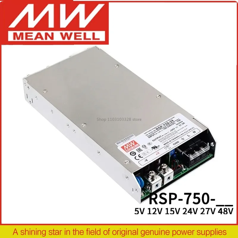 MEAN WELL 750W Power Supply with Single Output RSP-750-5  RSP-750-12  RSP-750-15  RSP-750-24  RSP-750-27 RSP-750-48 RSP-750