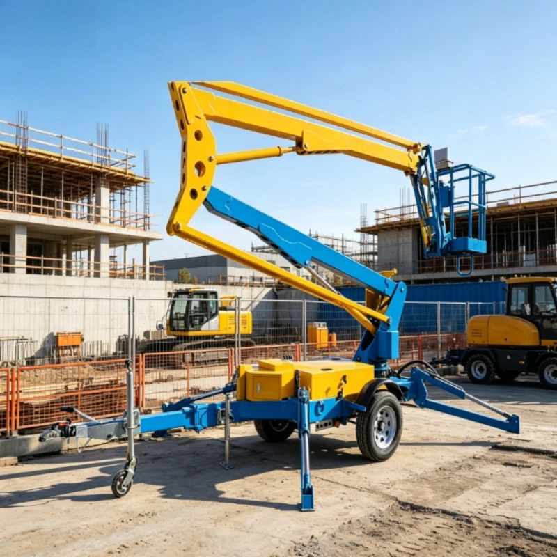 Customized Boom Man Lift 14m 16m 18m Electric Aerial Rotating Bucket Articulated Man Lifter Telescopic Towable Picker Boom Lift