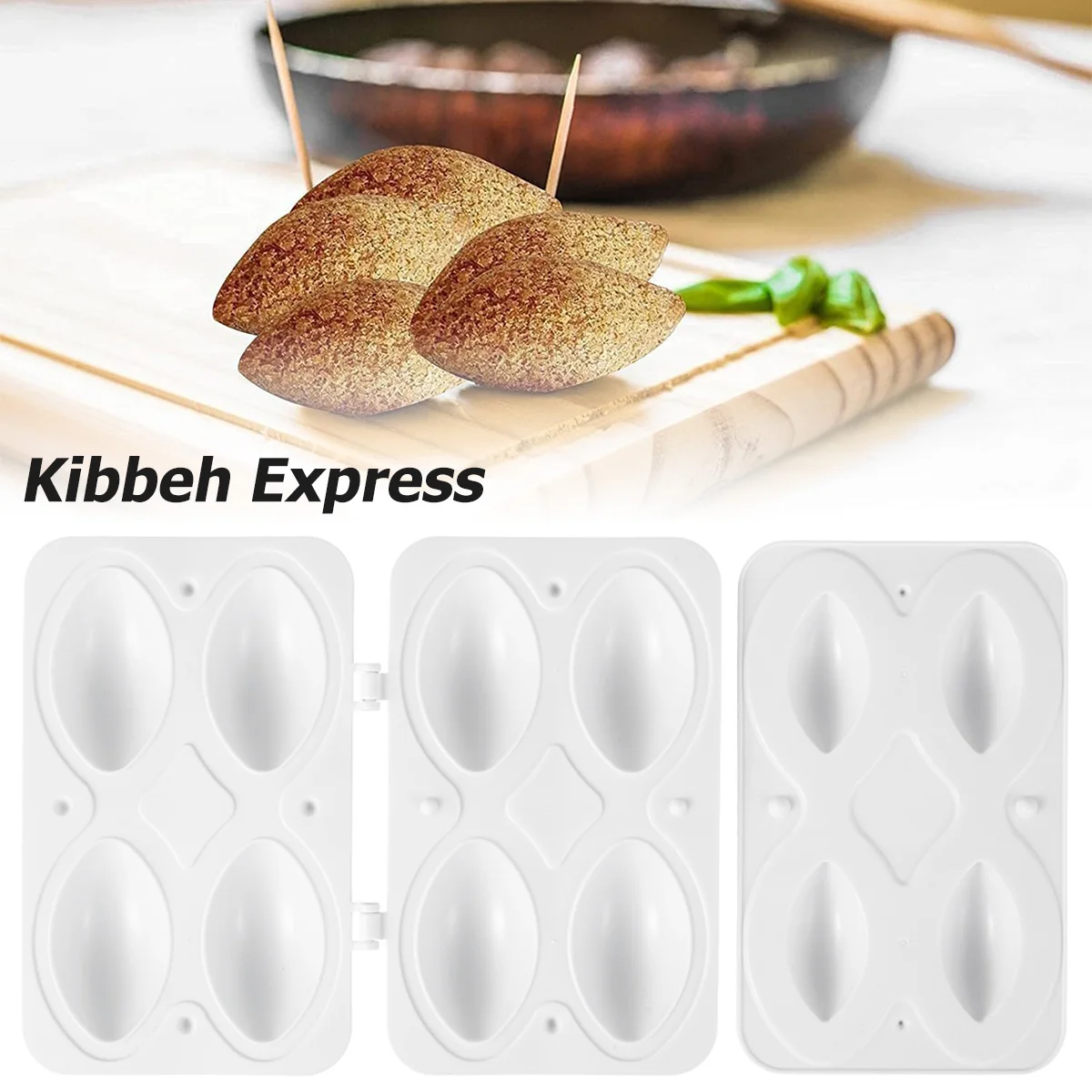 4 Holes Meatball Maker Manual Meatloaf Mold Maker Kitchen Tools Stuffed Meatball Kibbeh Maker Processor Roll Cake Dessert Decor