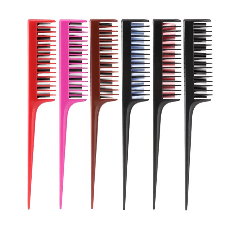 Professional Pointed Tail Hair Styling Comb Anti-static Hair Dye Brush Barber Steel Needle Comb Hairdresser Barber Accessories