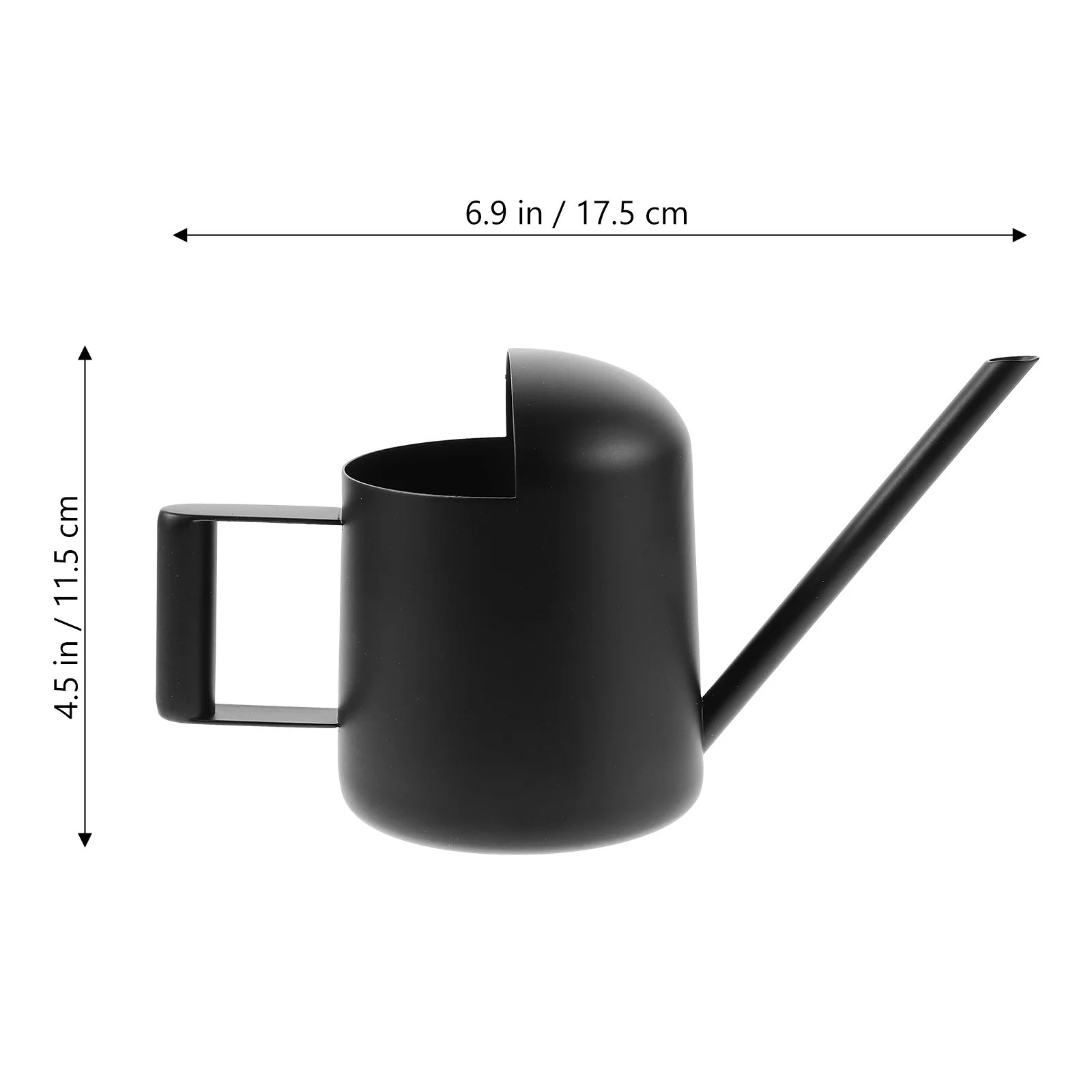 الفولاذ المقاوم للصدأ مسقاة افتتاح كبير مقبض مريح سقي دقيق داخلي في الهواء الطلق حديقة النباتات زهرة الأواني العصارية #5