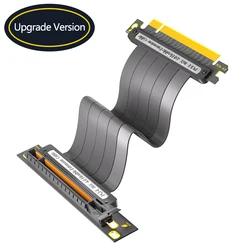 PCIE 4.0 Extension Cable PCIE 4.0 X16 Extender Riser Cable High Shielding Property Efficient for Graphics Card GPU Bracket