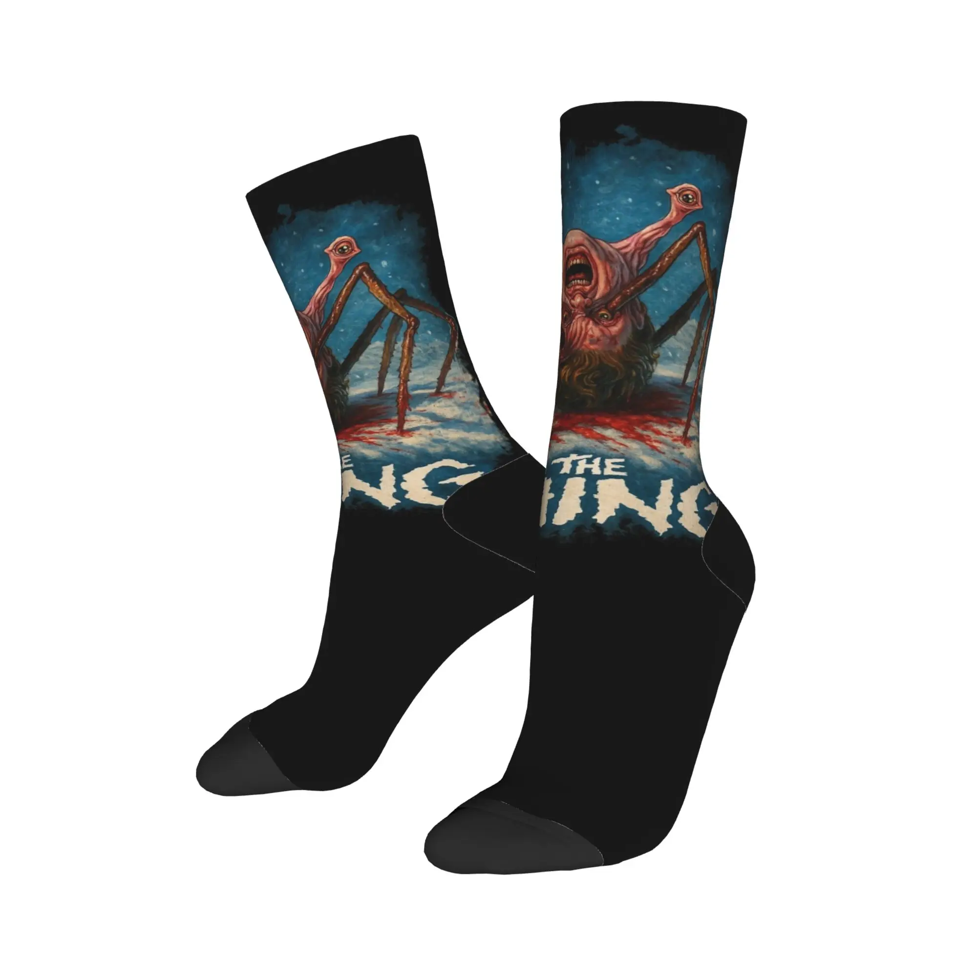 the Thing spider head Movie Socks Men's Women's Fashion  Socks Harajuku Spring Summer Autumn Winter Middle Tube Socks Gift