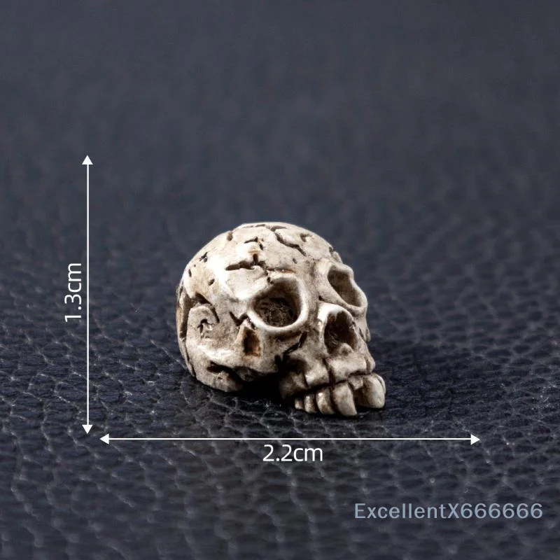 5pcs Mini Halloween Crow Animal Skull Ghost Ornament,Miniature Landscape Desktop Ornaments Mini Home
