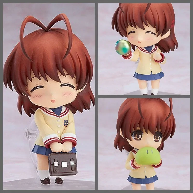 

10CM Q version of Nendoroid Furukawa Nagisa face-changing Konagisa joint movable doll figure doll ornaments model