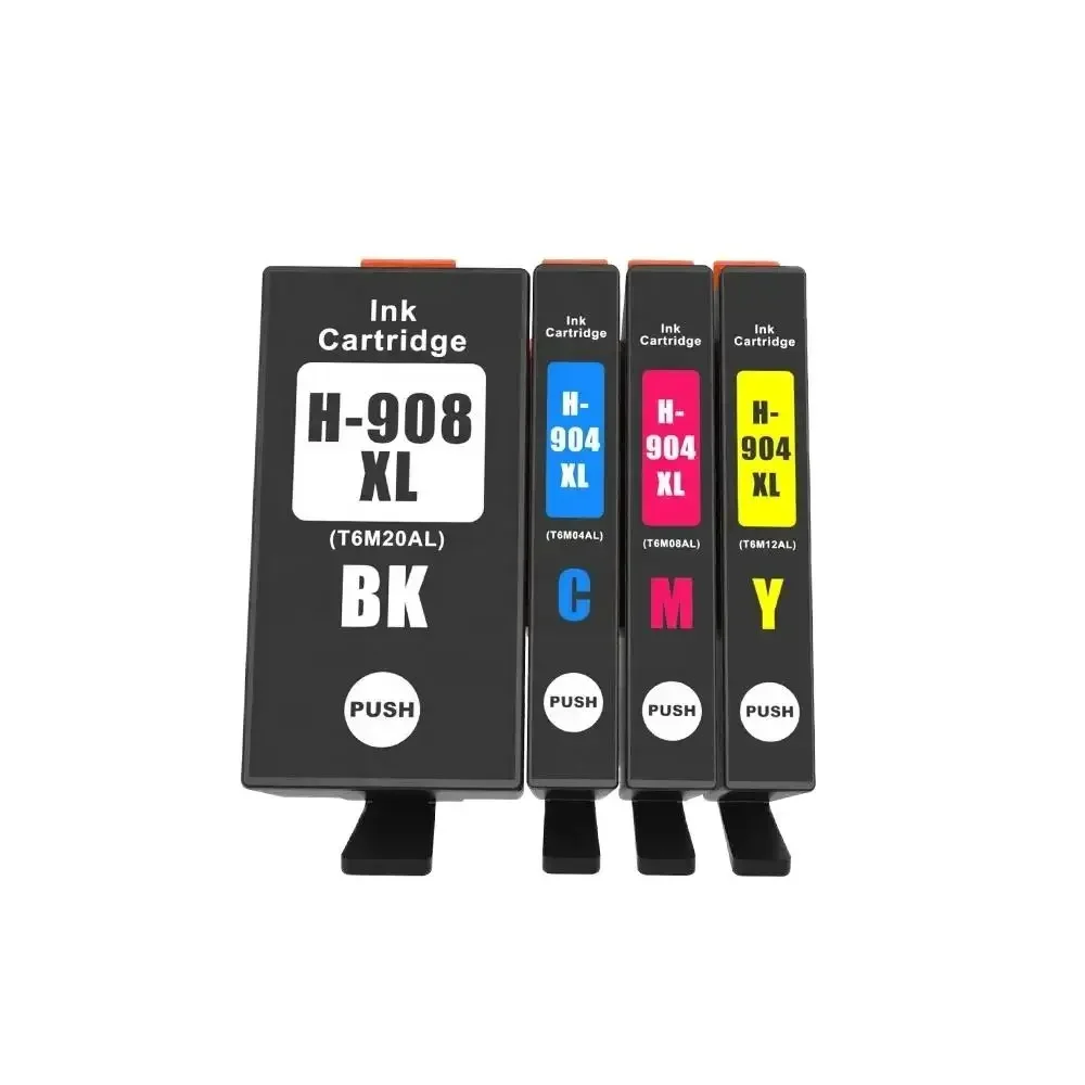 

904 908 XL 904XL 908XL Цветной совместимый картридж премиум-класса для HP904 для принтера HP OfficeJet Pro 6970