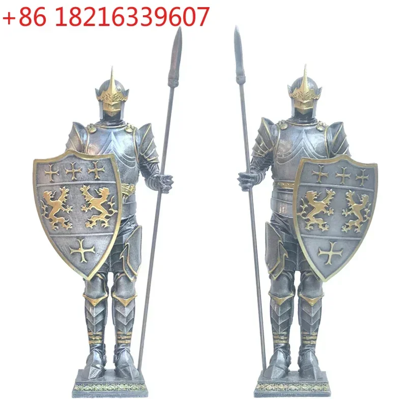 TAO Medieval European Retro Roman Armor Warrior Model Bar and Living Room Large Landing