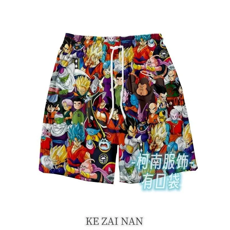 Naruto anime versatile loose beach pants lightweight breathable quick-drying sports casual pants boys straight outer pants