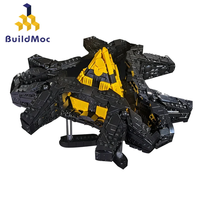 

MOC Space Transport Spaceship Stargateed SG-1 Ha'tak Building Blocks Movie Interstellar Airship Toys For Children Birthday Gifts