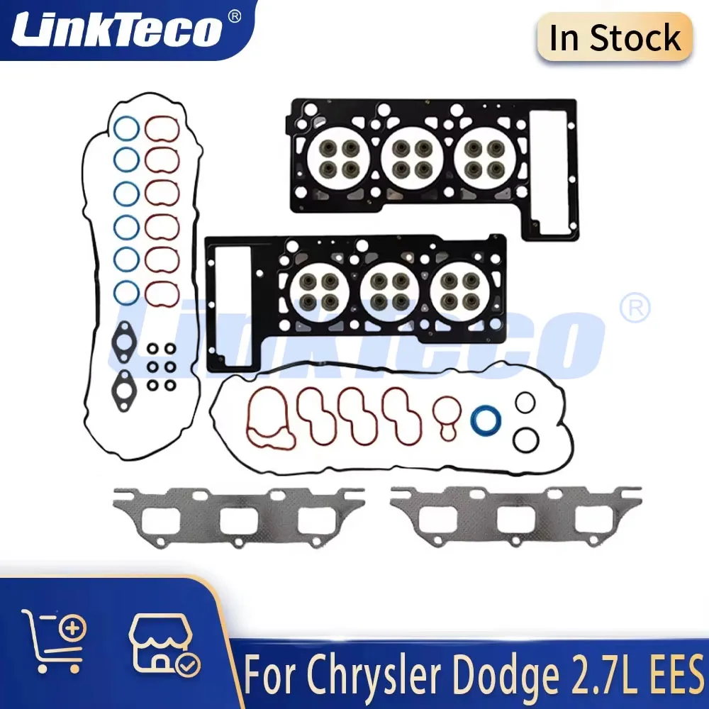 Auto Engine Parts Full Gasket Kit Head Gasket Set Fit 2.7 L EES EER For 2000-2024 Chrysler Dodge 2.7L V6 Gas HS9514PT-1