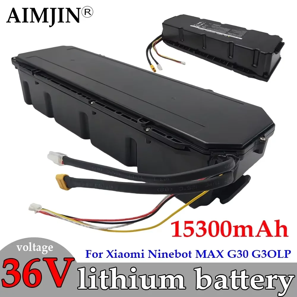 

New 10S6P 36V 15300mAh High capacity Li-ion battery pack For Xiaomi Ninebot G30 MAX No. 9 Electric Scooter battey