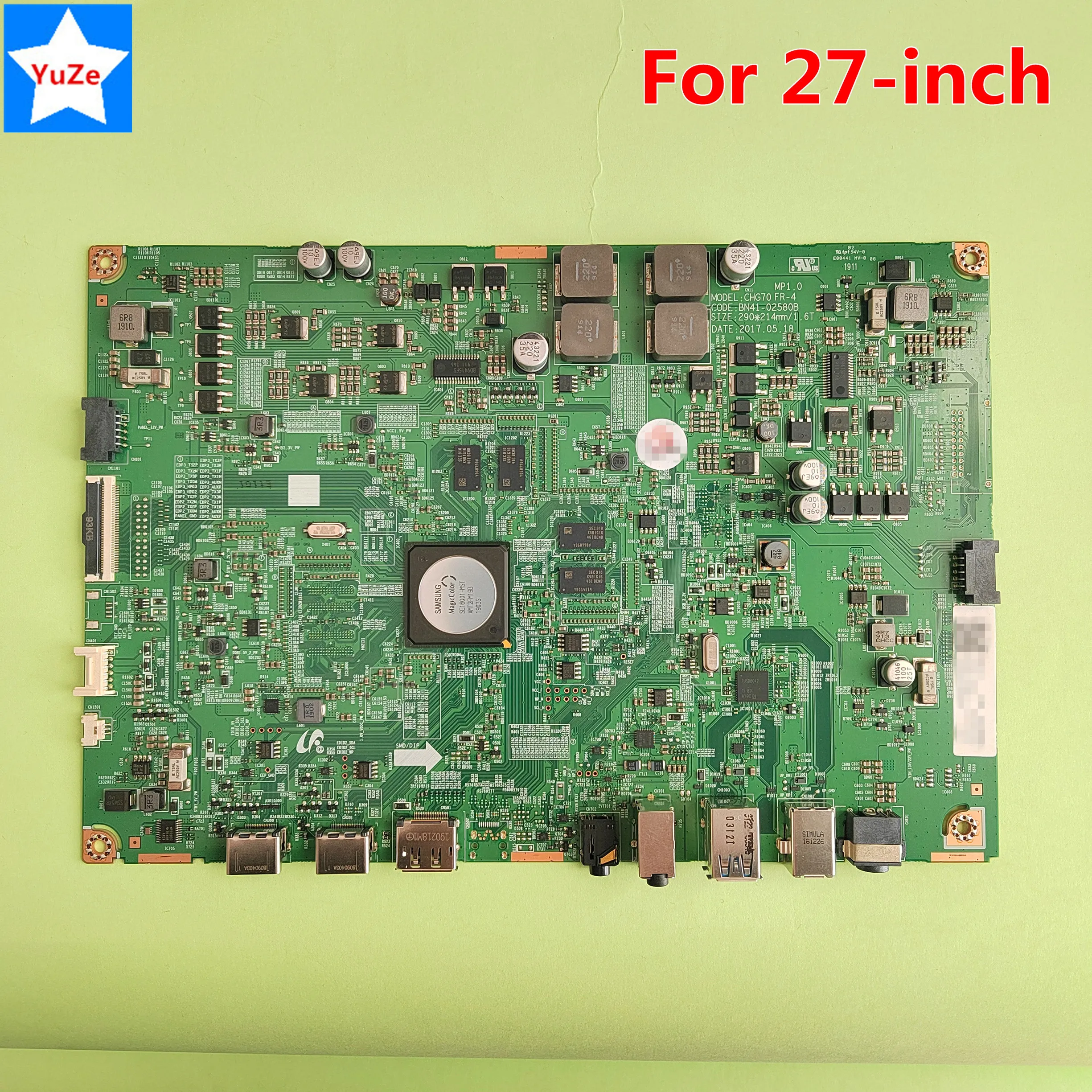 BN41-02580B Monitor Main Board for 27'' 27 inch CHG70 FR-4 C27HG70 C27HG70QQC C27HG70QQU C27HG70QQN C27HG70QQI Motherboard