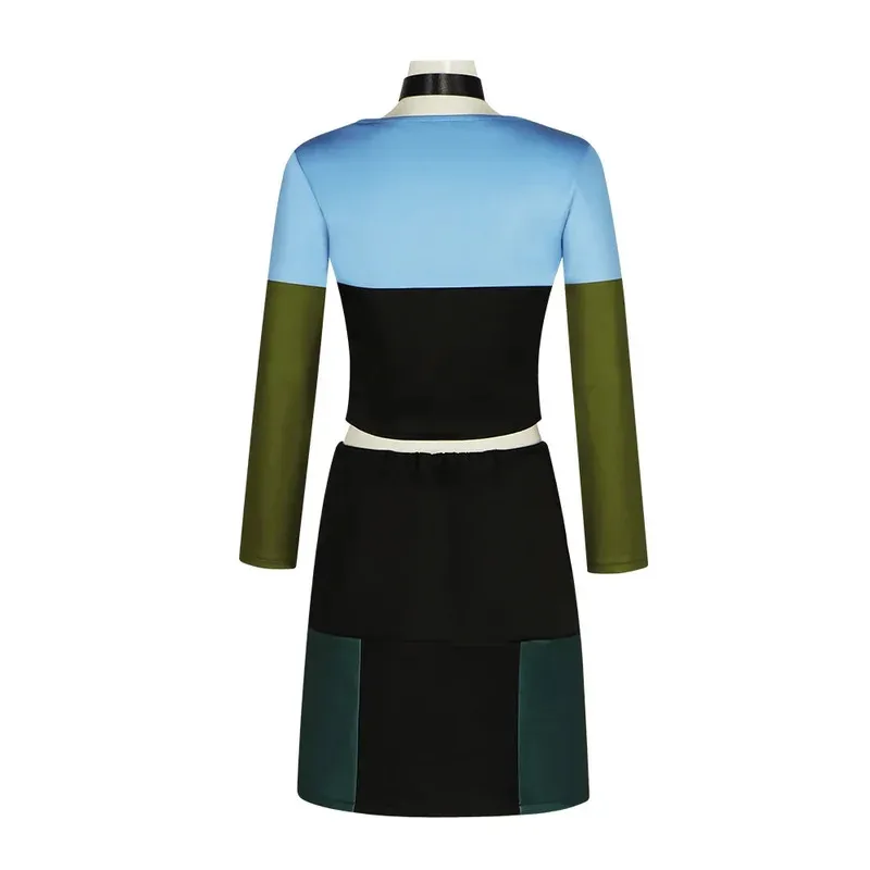 aa69Аниме Total Drama Island Gwen Косплей Костюм Женский сексуальный топ с длинными рукавами Юбки Униформа Платья Хэллоуин Карнавальная вечеринка Clo