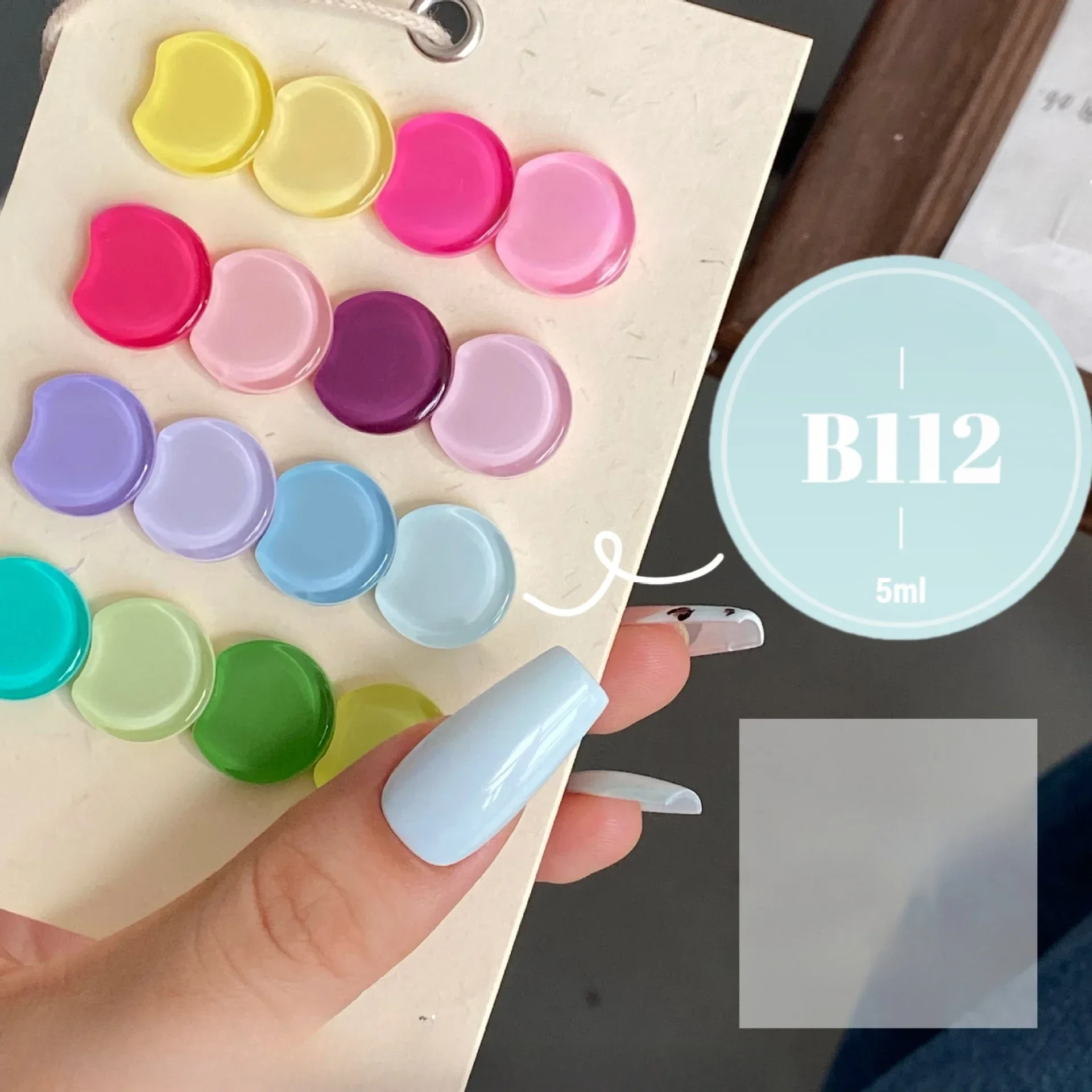 16 sztuk / zestaw 5 ml Macaron Color Gel Nail Polish Set Summer 16 Colors UV LED Nail Art Gel Vernis Semi Permanent Base Top Coat