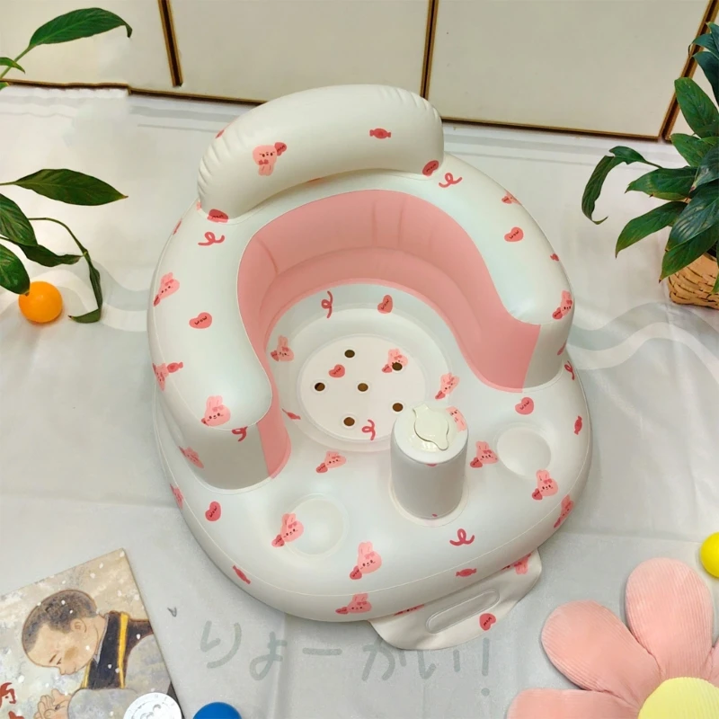 Floatings Baby Chair PVC Newborns Chair Inflatable for Pool & Bathtub Fun