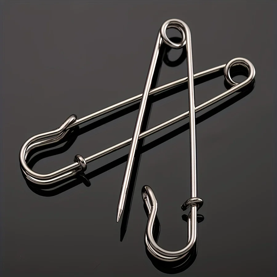 10 Pcs Thickened Metal Safety Pins, Anti-Exposure Brooches, Multi-Functional Pins for Tightening Waistband