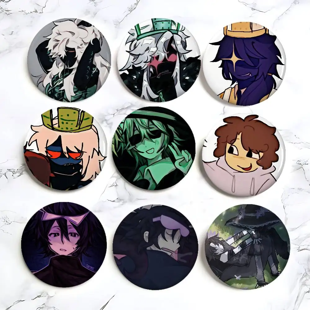 Insignias de Anime azul, broche creativo con botón de hojalata, insignia con citas creativas, ropa, mochila, regalo de joyería para niños y amigos