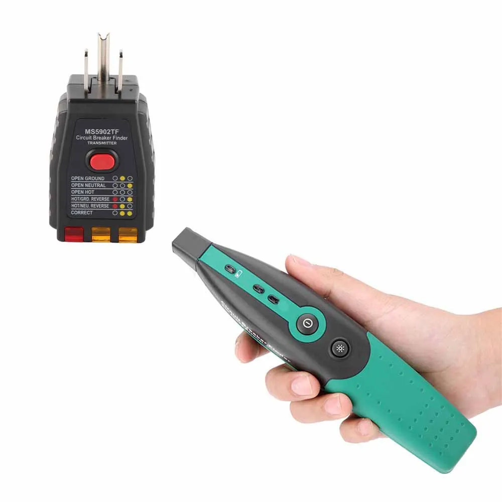 MS5902 Automatic Circuit Breaker Finder/Socket Tester 110-250V Circuit Breaker Finder Socket Tester Circuit Breaker Finder