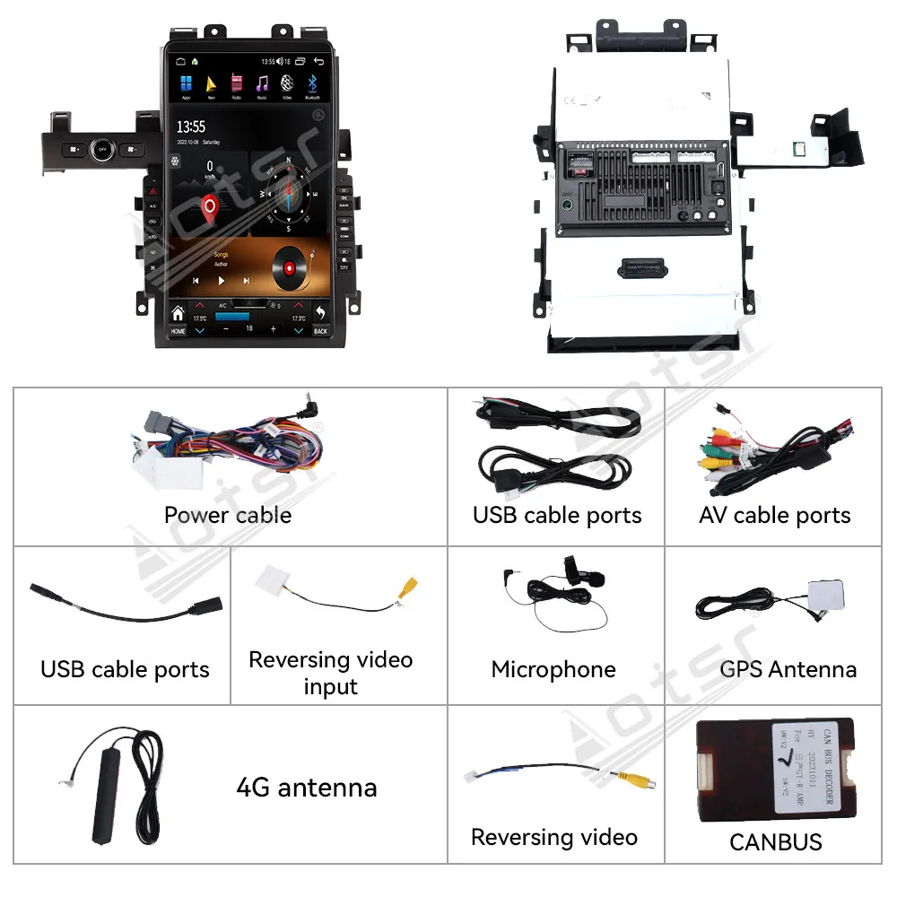 13.6 ''أندرويد 14 راديو السيارة لنيسان GTR 2011-2017 مشغل وسائط متعددة شاشة نظام تحديد المواقع والملاحة 4G واي فاي DSP اكسسوارات السيارات ستيريو