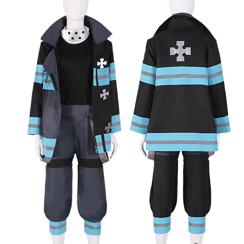 Anime EnnEnn No Cosplay Shouboutai Tamaki Kotatsu disfraz de Cosplay Shinra Kusakabe Takehisa Hinawa traje de uniformes de bombero
