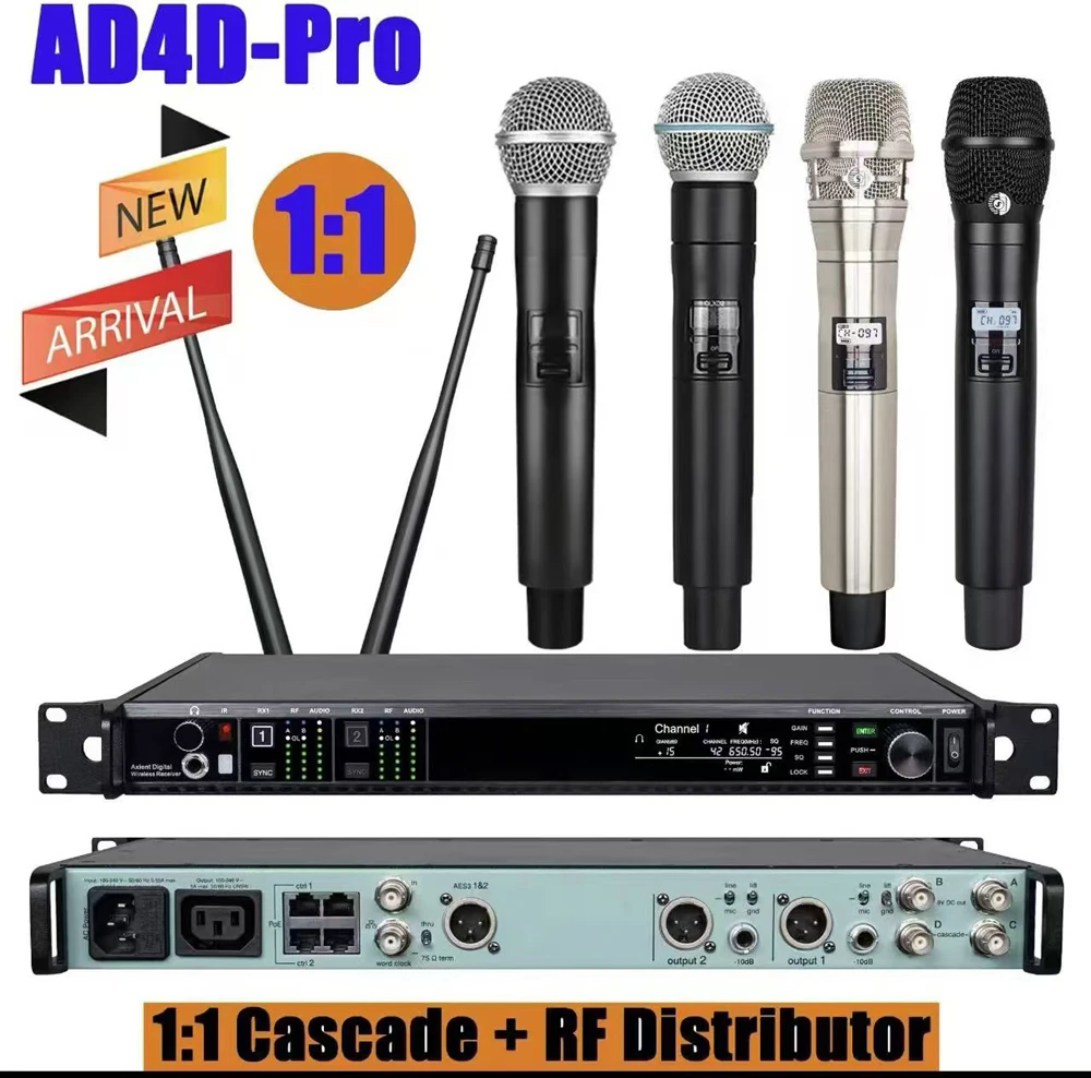 accessories musical instrument AD4D Professional Wireless Microphone UHF Microphone Stage Performance karaoke